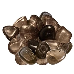 Certified Smoky Quartz Crystal Healing Tumbled Stone, Natural Polished Crystals for DIY Crafts, Manifestation, Meditation, Pooja Feng Shui and Reiki Healing (30 Grams)